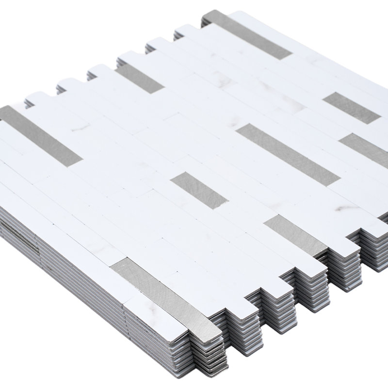 No Subject Wall Decals, White/Silver