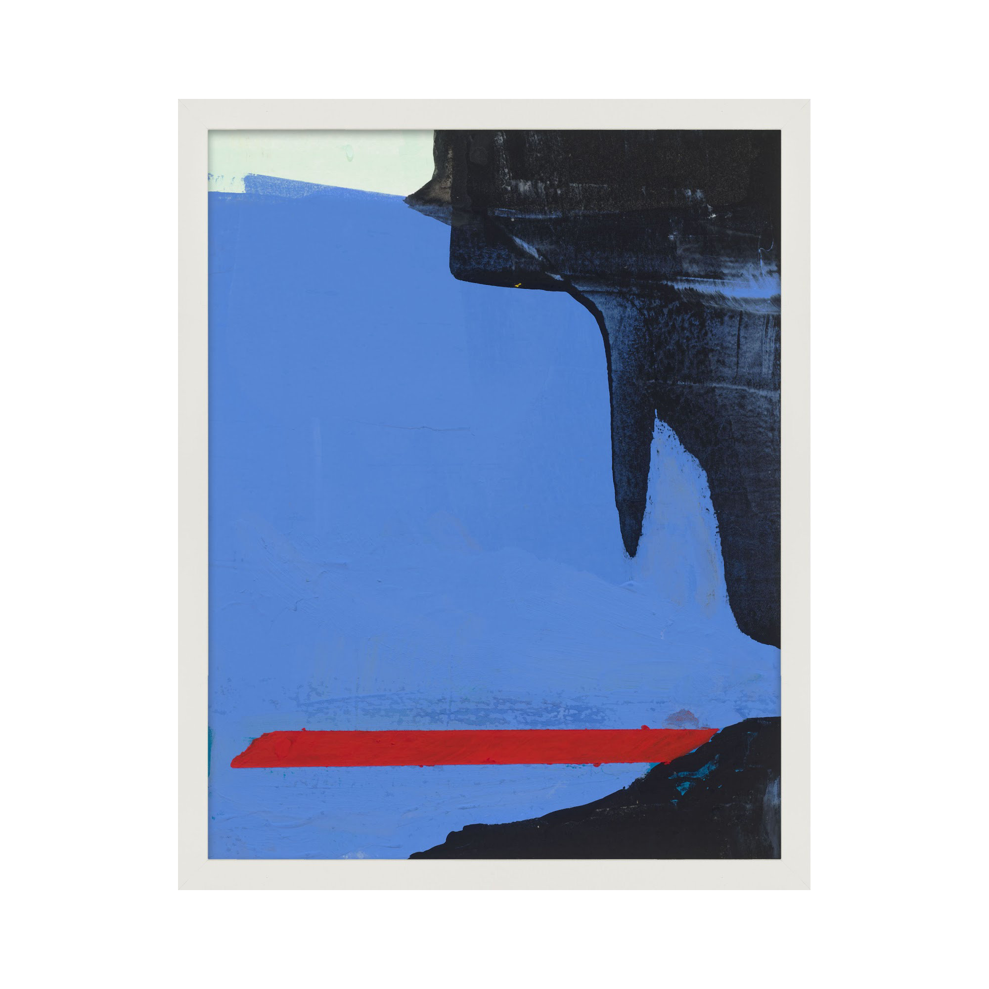 Beneath The Blue 3 by Andrea Stokes, White Framed, 20" H x 16" W x 1.25" D