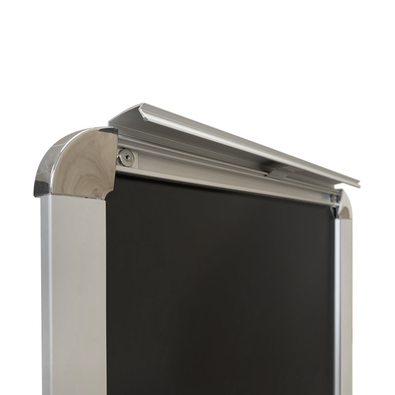 Liller Silver Metal Picture Frame, Satin Anodized, 14" H x 11" W x 0.38" D