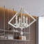 Lustre géométrique à 4 lumières avec détails en cristal Djanae-1257105652