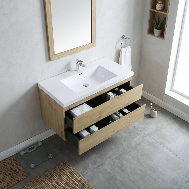 Meuble-lavabo flottant 42 po avec lavabo