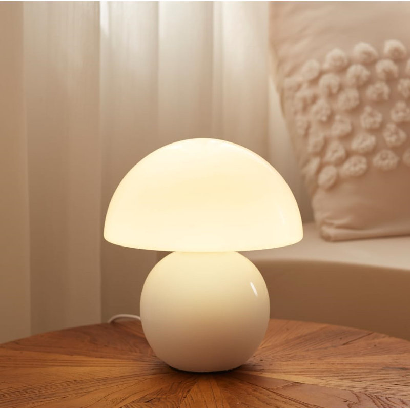 Lampe de table Mushroom Lamp, décor de salon esthétique unique, blanc