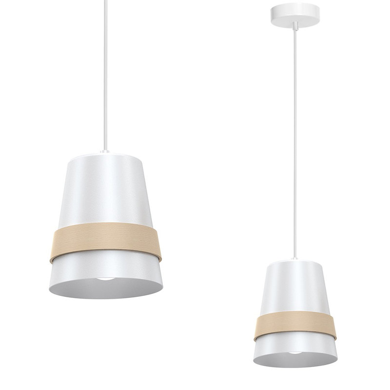 Makan 1 - Light Single Pendant, White
