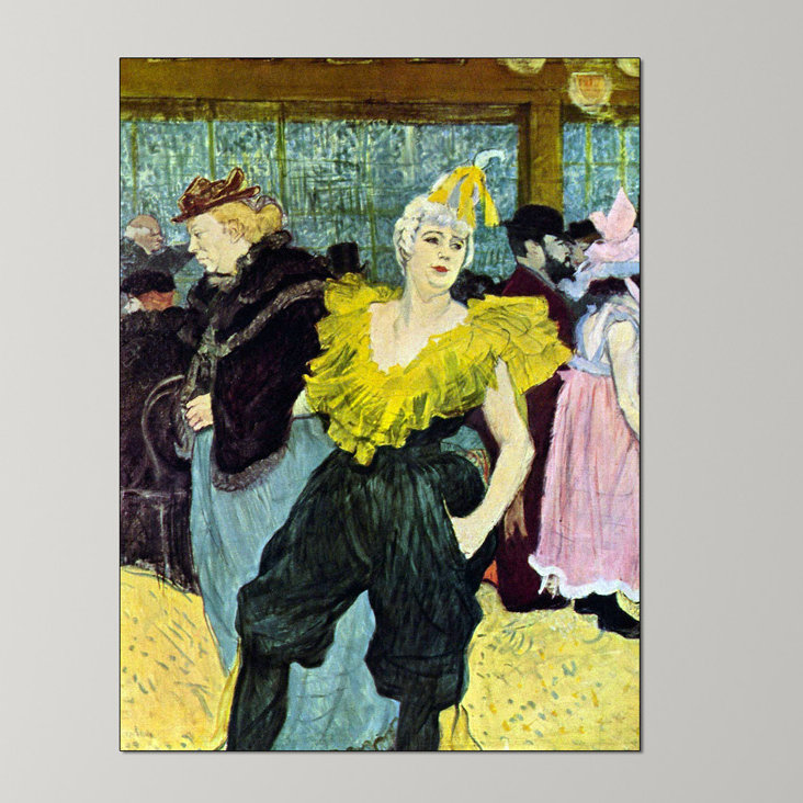 Henri De Toulouse-Lautrec - Wrapped Canvas Painting, 120cm H x 90cm W x 1.8cm D