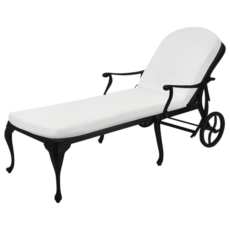 Provance Aluminum Chaise - Ancient Earth, Ancient Earth, No Welt, Rollo Lace