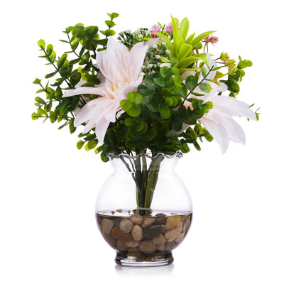 Arrangement floral dahlia en pot
