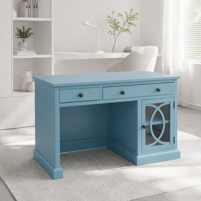 Bureau bleu 50 po x 26 po x 31 po, Bleu