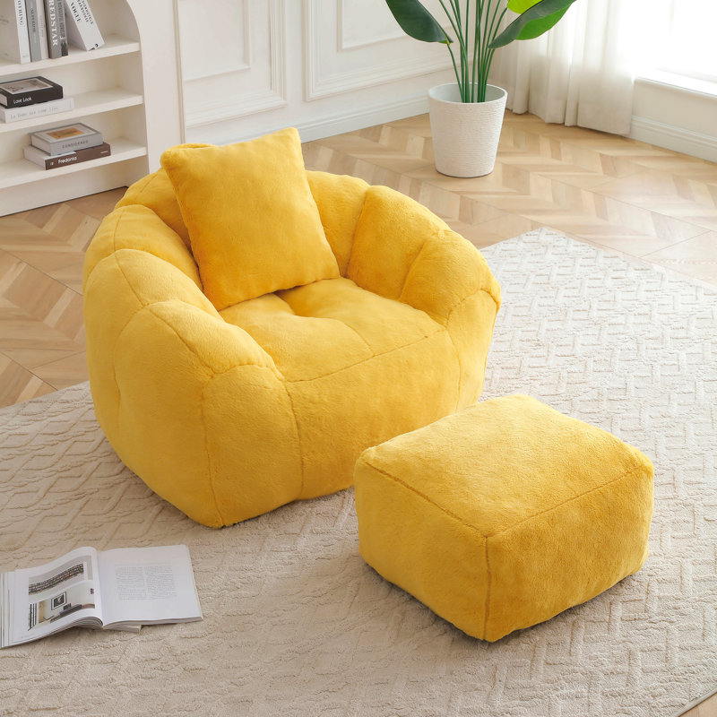 Fauteuil à billes Giant, Jaune