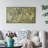 Rectangular Canvas Map Wall Art