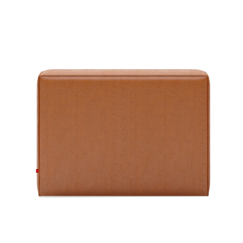 Mix Modular Armless Chair, Vegan Appleskin Leather Cognac