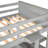 Gray Twin Size Loft Bed: Comfortable Sleeping And Studying Bed With Desk Drawers: Efficient Bedroom Layout-383774857
