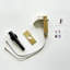 Robinet de salle de bain à poignée simple en acier inoxydable à poignée simple, or brossé-118610639