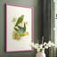 «Lime & Cerulean Parrots I», reproduction encadrée - bois massif-1162447005-1162446995