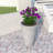 Steveda Modern Tall Tapered Round Fiberstone Planter – Handmade MGO Clay Plant Pot with Drainage Holes for Indoor & Outdoor Use-1761682617-1761682614