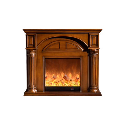 Solid Wood Electric Fireplace