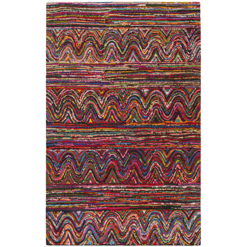 Anaheim Hand Tufted Cotton Rug, Rectangle 5' x 8'