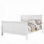 Lit grand classique blanc classique avec une option de rangement pratique et un cadre stable intemporel