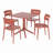 4 Person Outdoor Square Dining Set-1325673019