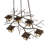 Stringtown 6 - Light Dimmable Modern Linear Chandelier