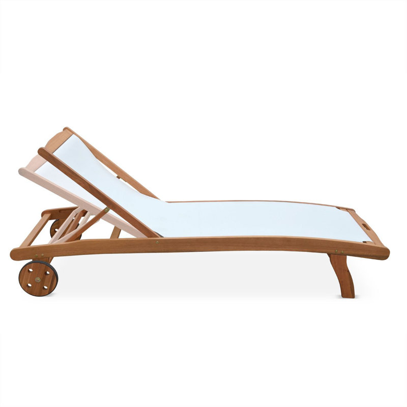 Alekos 196cm Long Reclining Double Chaise, White