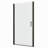 Universal Pivot Shower Door, Matted Black - 1/4" Tempered Clear Glass, 1 3/8" Adjustable, 36000 Times Function Test, Leakage, Simple Install Door In Open And Close Tests, Leak, Installation