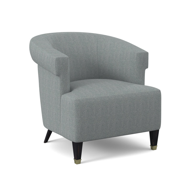 Fauteuil large de 30,5 po Madame, Cyan Maya, Ébène vintage