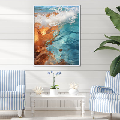 «Jabarius Beach Photo Oceanic Rhythms IV», reproduction sur toile