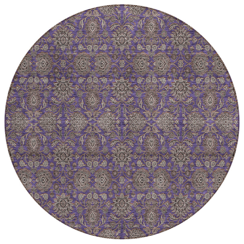Tapis beige rond 8 po