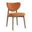 Valen Set of Two Walnut Effect Ash Wooden Frame Dining Chairs-354277046