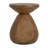 Patti Outdoor Patio Wood Side Table, Wood Grain Finish, Set Of 1