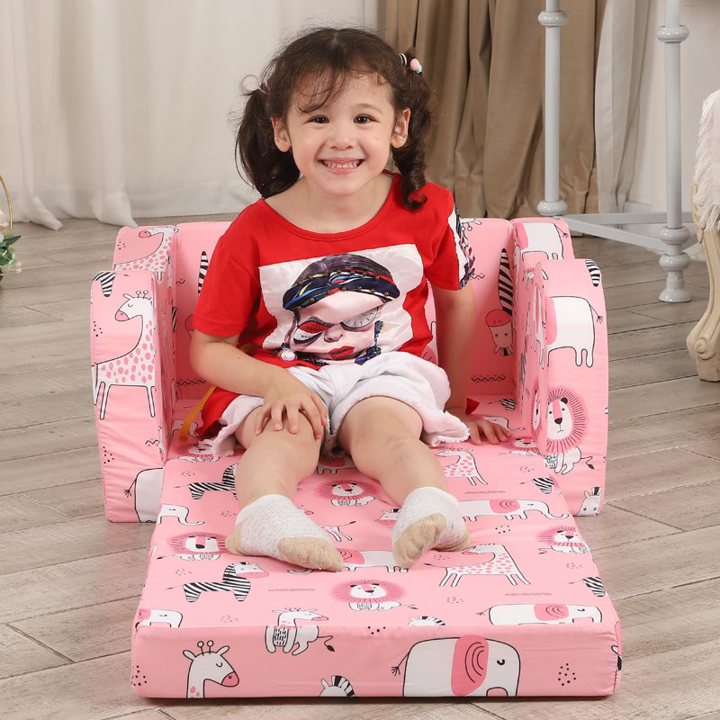Kids Attilio, 2-In-1 Kids Couch Fold Out, Convertible Attilio To Bed
