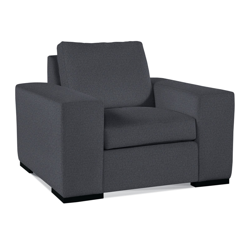 Memphis Armchair, Black, Elite Dove Linen