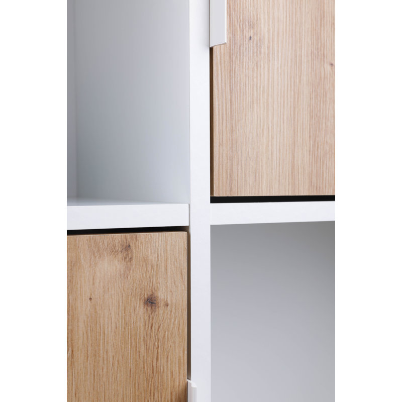Aksil Bookcase, White/Natural