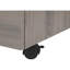 Classeur à roulettes, rangement, taupe, meuble contemporain avec tiroirs, stratifié taupe