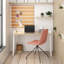 Chaise d'appoint rembourrée et revêtue de velours-690780403