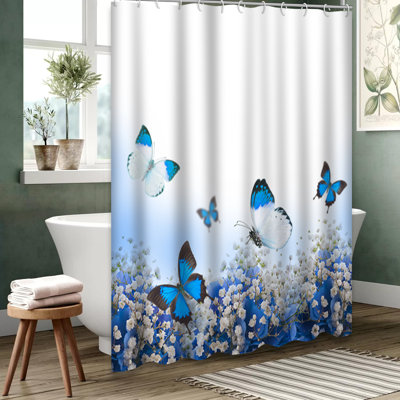 Rideau de douche Blue Hydrangeas
