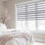Store zébré Shadesu pour fenêtres, l 27 po x H 72 po, gris, abat-jour zébré à double couche sans contrôle, contrôle de la lumière pour le jour et la nuit, stores transparents pour fenêtres d'intérieur, chambre à coucher, cuisine-2127062081-2127062109