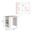 Portree Kitchen Island With 3-Side Shelves-1931432638