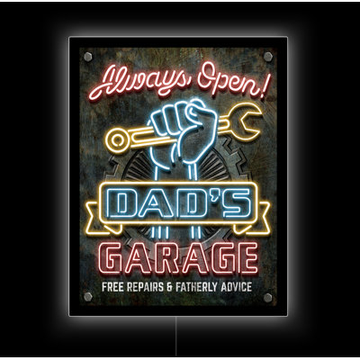 Enseignes lumineuses DEL DADS GARAGE