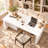 70.9" W L-Shaped Electric Standing Desk with 4 Height Presets, Side Storage Cabinet and Drawer-178564463