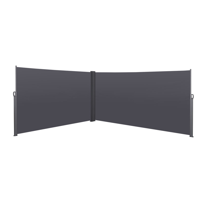 Auvent latéral rétractable 276 "x 71", imperméable et résistant aux rayons UV, Grey