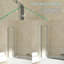 Jraty 39'' W x 55'' H Door Frameless Tub Door in Silver-97780854