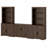 Laziza Stunning Farmhouse TV Stand - Distressed 6-Drawer Media Console & Elegant Dual Barn Door Bookshelves With 5 Spacious Storage Tiers For 60" Tvs-1730412624