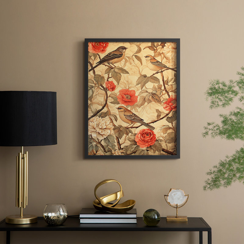 CXLIX de la série WG-MR-MRRIS - Reproduction encadrée de qualité supérieure - Prêt à être accroché - Aucun clou requis
