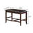 Allmon Faux Leather Counter Height Bench