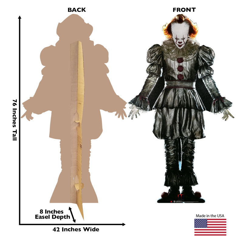 76'' Pennywise IT Chapter 2 Cardboard Standup
