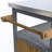 Rolling Stainless Steel Top Outdoor Kitchen Island With Spice Rack And Towel Rack-1924578493