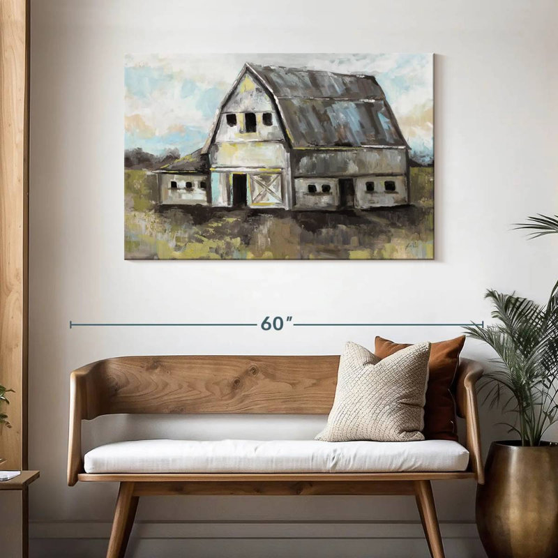 Lilie Tranquil Barn, 30" H x 45" W