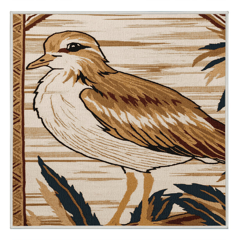  Tapis hawaïen lavable Pacific Golden Plover, Carré 8 pi