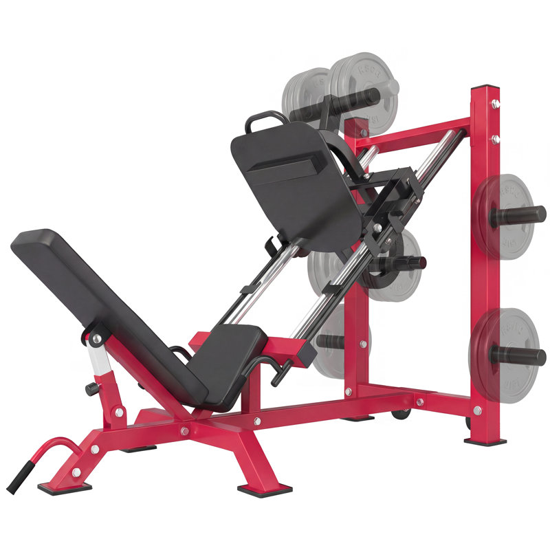SPORTNOW Leg Press Machine with Wheels and Calf Block for Home Gym 455KG